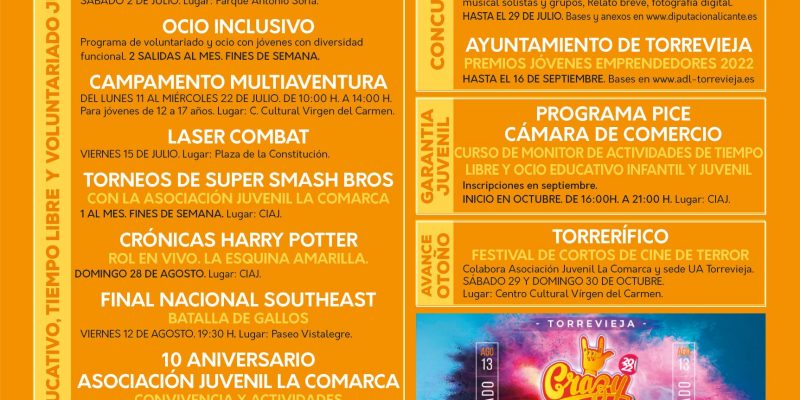 Torrevieja presenta su nueva Agenda Joven de Verano del CIAJ