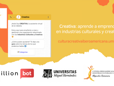 La Cátedra IARICC lanza el primer asistente virtual en industiras culturales y creativas