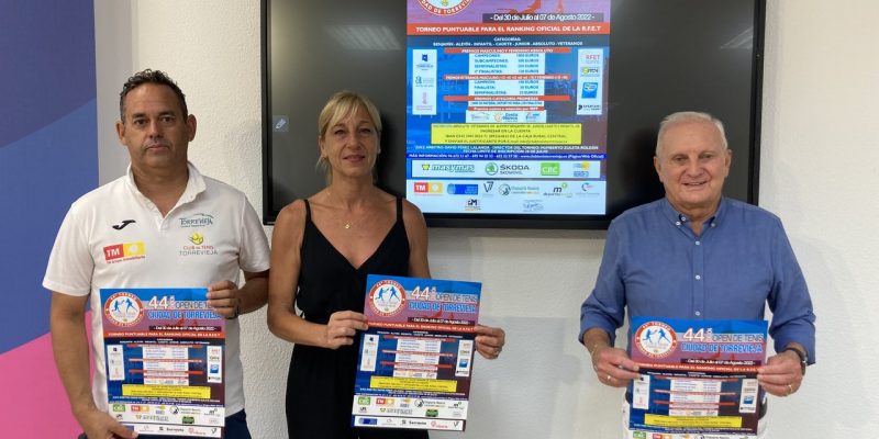 Torrevieja acogerá un torneo de tenis con más de 300 participantes