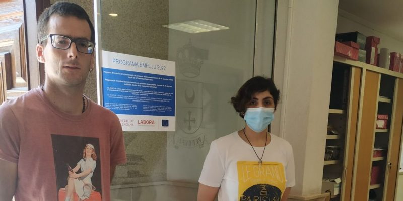 Redován emplea a dos jóvenes a través del Programa EMPUJU