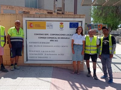 Benejúzar contrata a cinco peones agrícolas gracias a un convenio con el SEPE