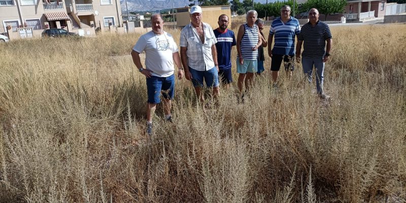 El PP oriolano denuncia el mal estado de un solar en La Matanza