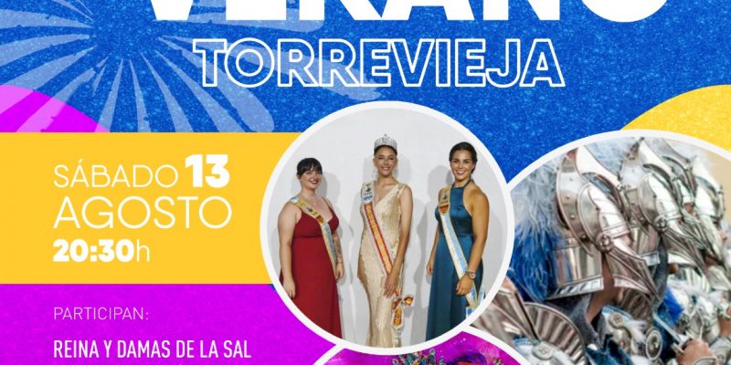 La Reina y Damas de la Sal de Torrevieja tendrán acompañamientos especiales