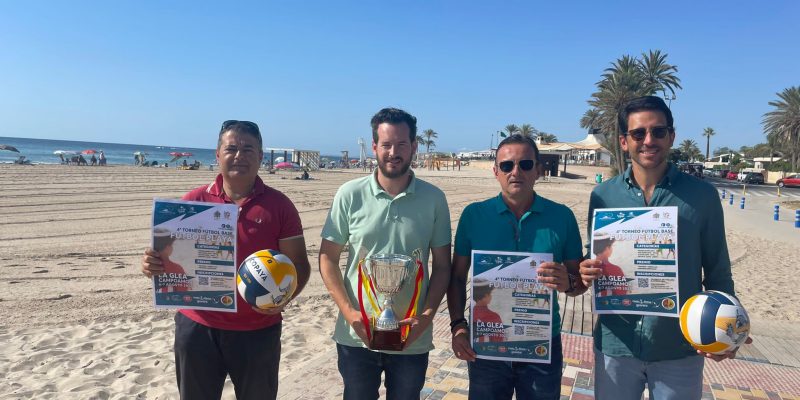 La playa de la Glea en Campoamor acogerá un Torneo Fútbol Base este sábado