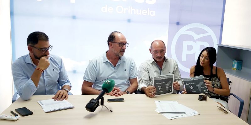 El PP reprocha a Orihuela que no ponga en marcha el Bono-Consumo