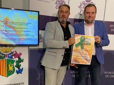 Orihuela organiza las I Jornadas sobre Alzheimer el 21 de septiembre