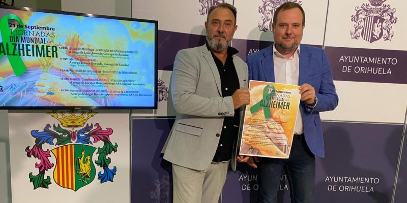 Orihuela organiza las I Jornadas sobre Alzheimer el 21 de septiembre