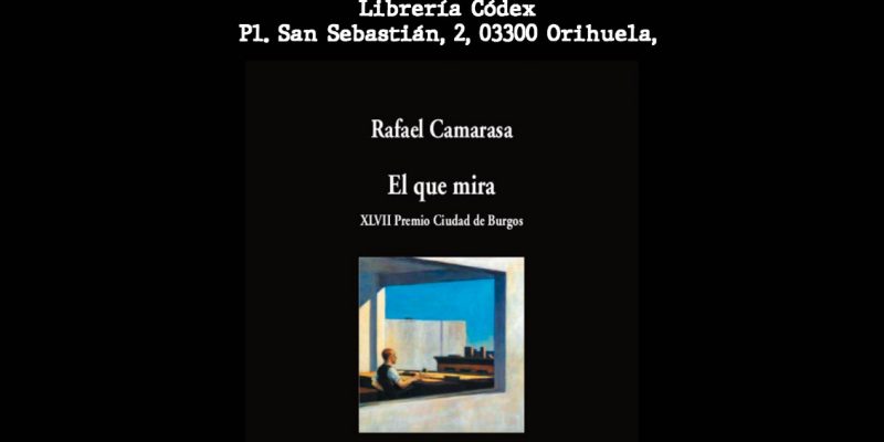 El poeta Rafael Camarasa presenta su nuevo libro en Orihuela