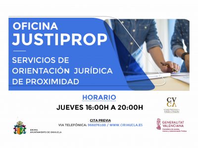 Orihuela contará con el servicio de orientación jurídica de proximidad