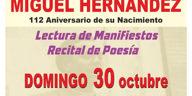 La estación de Orihuela acoge un recital de poemas homenaje a Miguel Hernández