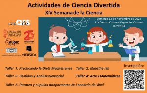 Ars Creatio y la UMH organizan en Torrevieja 'Actividades de Ciencia Divertida'