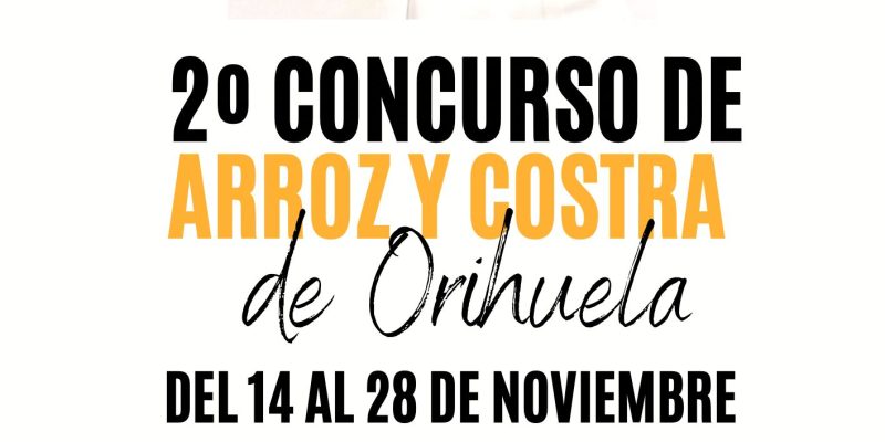 Orihuela organiza la segunda edición del Concurso de Arroz y Costra