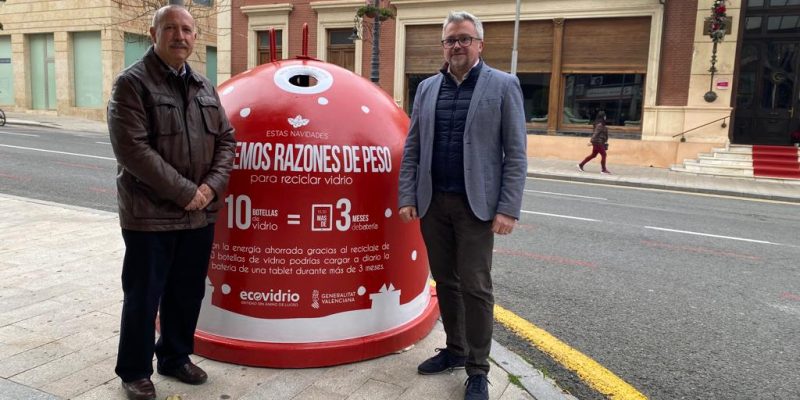 Orihuela y Ecovidrio inician una campaña de reciclaje en Navidad