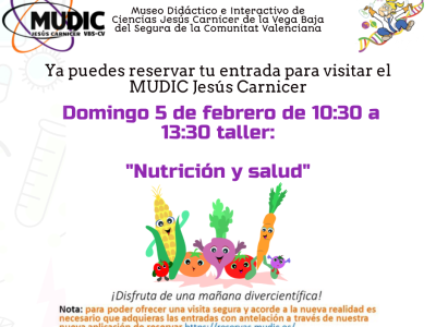 El MUDIC 'Jesús Carnicer' pone en marcha un taller de Nutrición y Salud