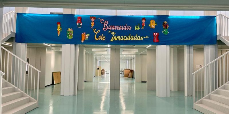 El colegio Inmaculana de Torrevieja comenzará el lunes en las instalaciones prefabricadas