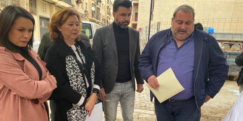 Avanzan las obras de remodelación de la margen del río en Orihuela