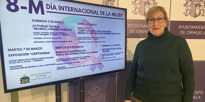 Orihuela programa diversas actividades por el Día de la Mujer