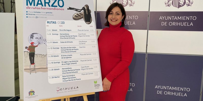 Miguel Hernández protagoniza las rutas turísticas de marzo en Orihuela