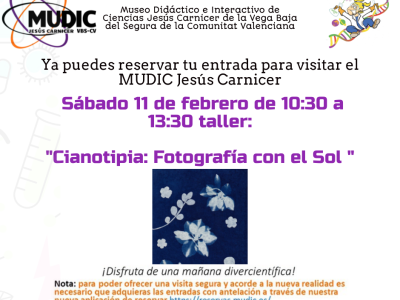 El MUDIC 'Jesús Carnicer' organiza un nuevo taller sobre Sianotipia