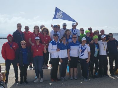 El equipo Dragón Boat del RCNT queda tercero en el Autonómico de invierno
