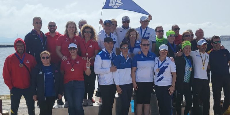 El equipo Dragón Boat del RCNT queda tercero en el Autonómico de invierno