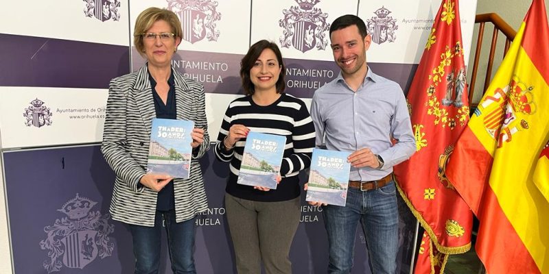 Orihuela acogerá la presentación del libro 'Tháder, 30 años de instituto'