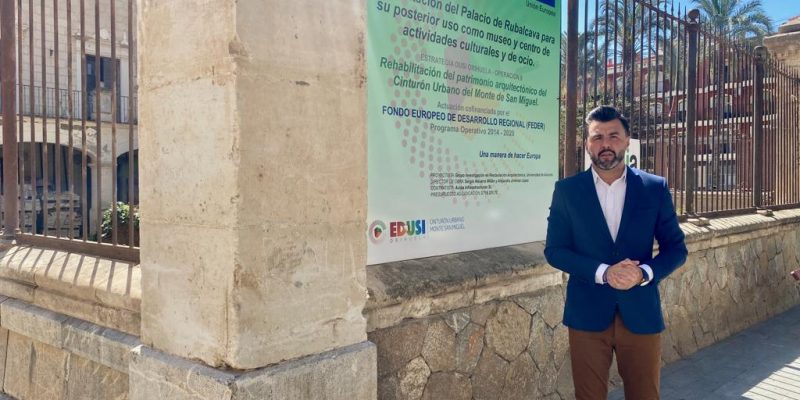 Comienzan las obras de rehabilitación del Palacio de Rubalcava en Orihuela