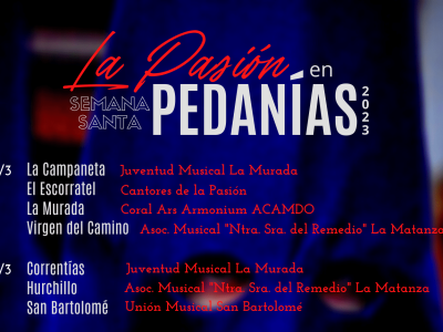 Orihuela programa 18 conciertos en el programa 'La Pasión en Pedanías'