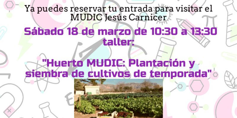 El MUDIC organiza un taller de plantación y siembra de cultivos de temporada