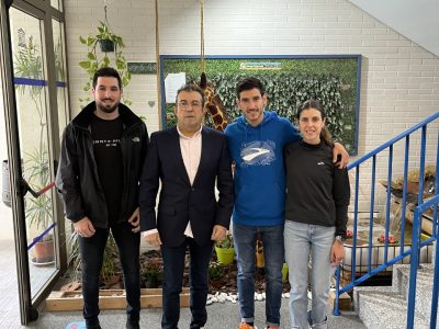 Álex García y Julia Font participan en el proyecto deportivo del Colegio de Hurchillo