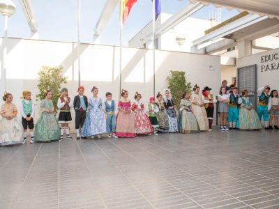 El colegio de Hurchillo realiza el acto de pleitesía de las Fallas 2023