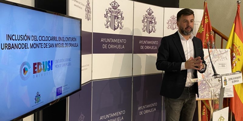 José Aix: “El itinerario ciclista del entorno del monte de San Miguel sitúa a Orihuela a la altura de capitales de provincia en materia de movilidad”