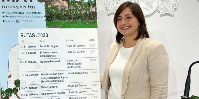 Orihuela programa nuevas rutas turísticas para el mes de mayo