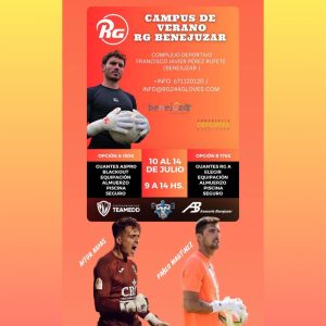 Los porteros Aitor Arias y Pablo Martínez organizan un campus de verano en Benejúzar