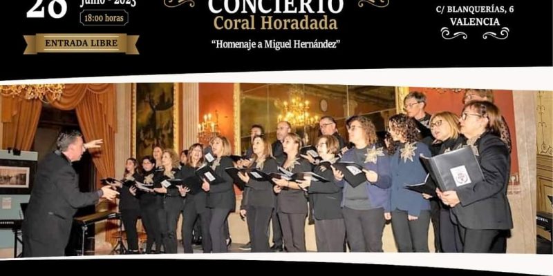 La Coral Horadada prepara su próximo concierto en Valencia con obras compuestas por su director Rafael Lozano, dedicadas a Miguel Hernández