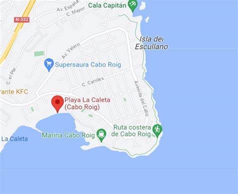 Fallece un hombre ahogado en la playa de Cabo Roig en Orihuela