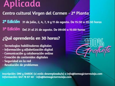 Torrevieja comienza un curso de digitalización aplicada