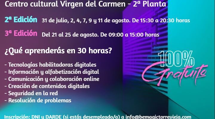 Torrevieja comienza un curso de digitalización aplicada