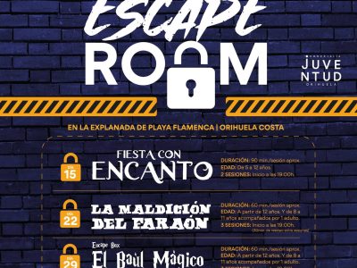 Orihuela organiza tres jornadas de Escape Room en Playa Flamenca