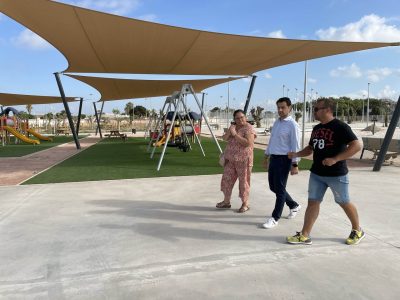 Avanzan a buen ritmo las obras de ajardinamiento del nuevo parque de La Siesta de Torrevieja