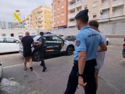 La Guardia Civil detiene en Torrevieja a cuatro personas con órdenes europeas de extradición