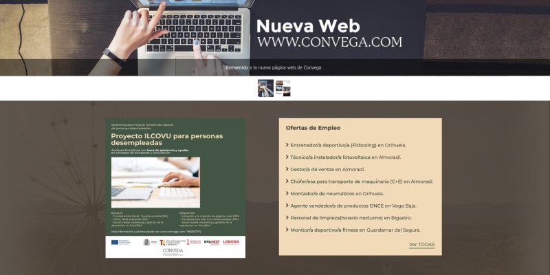 Convega renueva su página web para mejorar la experiencia de usuario
