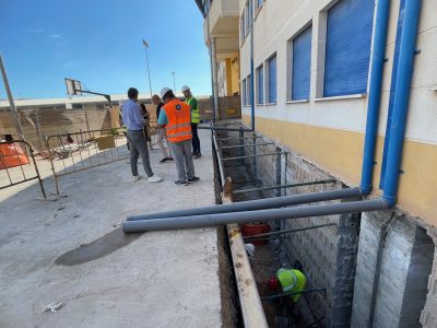 Las obras del IES Libertas de Torrevieja marchan a buen ritmo