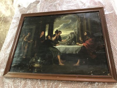 Restauran el óleo sobre cobre "La Cena de Emaús" de Orihuela