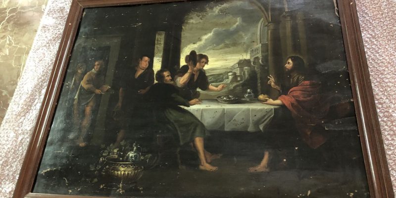 Restauran el óleo sobre cobre "La Cena de Emaús" de Orihuela