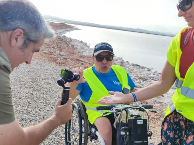 El gloguero Miguel Nonay participa en una visita guiada a las Salinas de Torrevieja