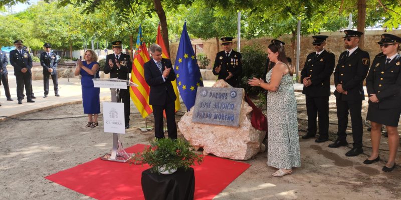 Orihuela dedica un parque al agente de Policía Local José Antonio Pardo Moreno