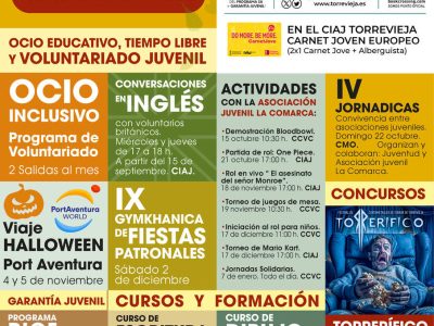 Torrevieja presenta su agenda joven de otoño 2023