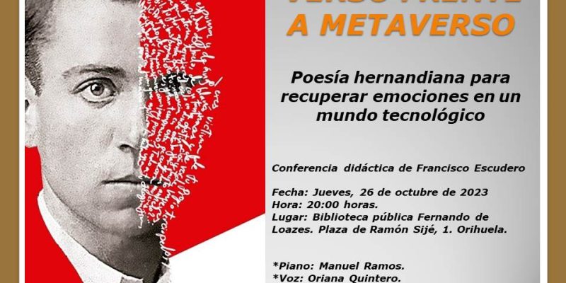 Francisco Escudero ofrece una conferencia didáctica sobre Miguel Hernández en Orihuela