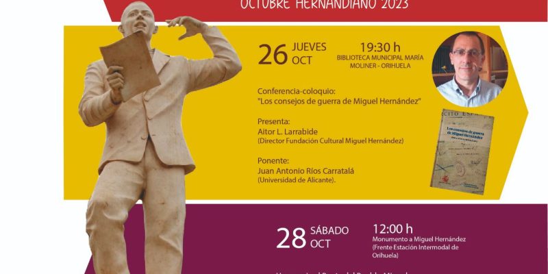 Orihuela acoge una conferencia sobre los juicios de Miguel Hernández y un recital